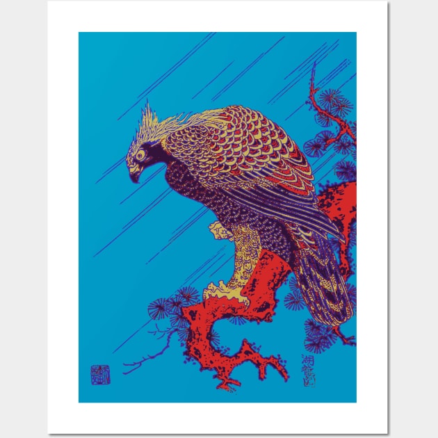 Splatter Art Falcon Wall Art by SenecaReads